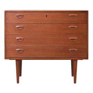 Teak Chest of Drawers by Kai Kristiansen for Feldballes Møbelfabrik, Denmark, 1960s For Sale
