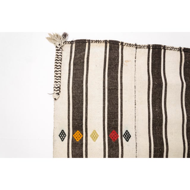 Off-white Vintage Handwoven Kilim Rug For Sale - Image 8 of 10