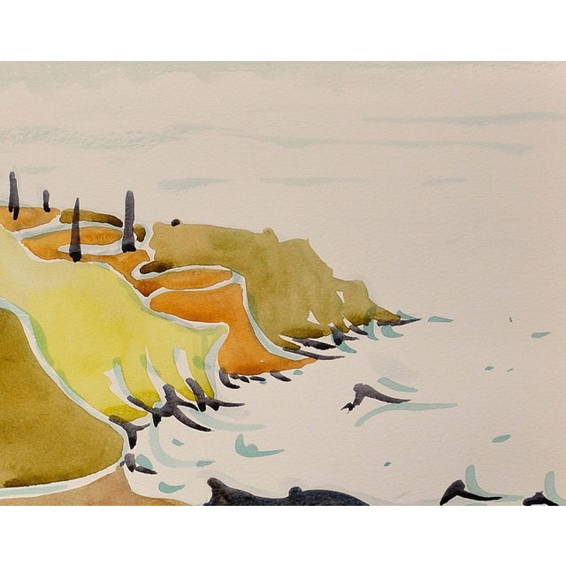 Rosemary Ziar, The North Coast of Cornwall, West Penwith, 1970s, Watercolour, Framed For Sale - Image 7 of 18