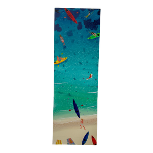 Large Beach Scene Acrylic on Canvas by Joe Davis