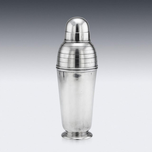 Vintage Art Deco Silver Plated Shaker by Asprey of London, 1930 For Sale - Image 3 of 17