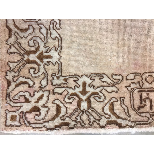 Tan Antique Turkish Beige Runner 2'9 X 21'9 For Sale - Image 8 of 9