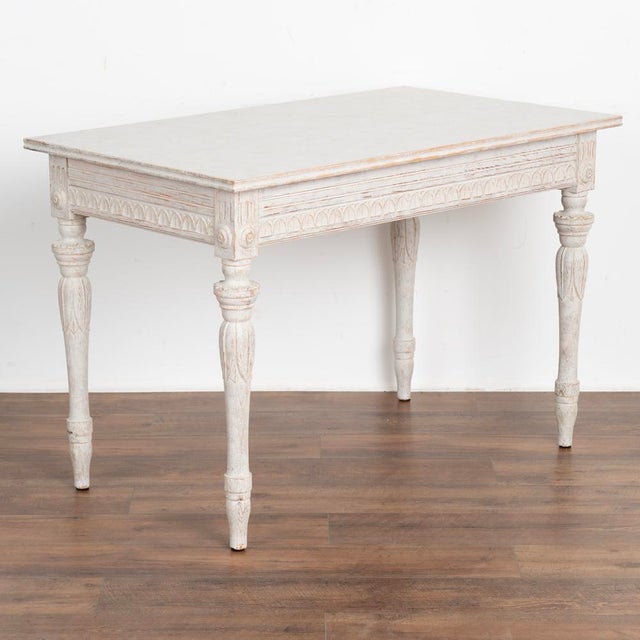Antique Gustavian White Painted Side Table Small Writing Table, Sweden ...