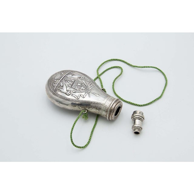 Antique Silver Powder Can, 1800s, in Good conditions.