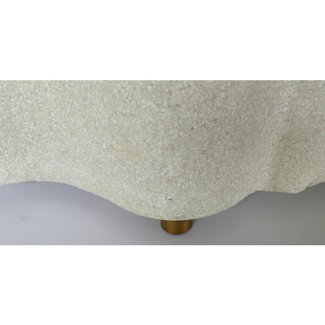 Modern Revelation Modern Ivory Stone Ripple Cachepot For Sale - Image 3 of 4