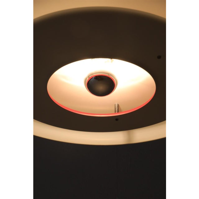 White Large Danish Optima Hanging Lamp by Hans Due for Fog & Mørup, 1970s For Sale - Image 8 of 14