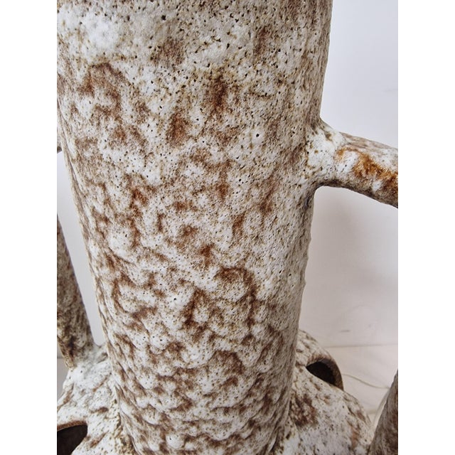 Vintage West German Ceramic Table Lamp, 1970s For Sale - Image 14 of 15