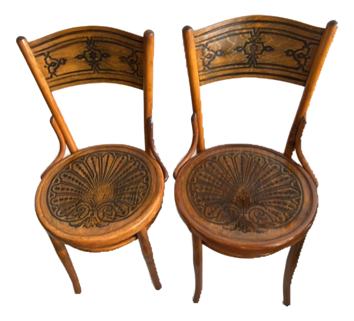 Nr. 204 Chairs by J. J. Kohn for Michael Thonet, 1907, Set of 2