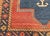 19th Century Caucasian Fachralo Kazak Prayer Area Rug, Persimmon & Blue, 3' x 4' For Sale - Image 13 of 15