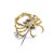 18k Yellow & White Gold Diamond Crab Brooch Pin For Sale In New York - Image 6 of 8