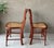 Circa 1920 Solid Oak Wood & Cane Seat Two-Rung Curved Ladderback Accent Chairs – A Pair For Sale In Austin - Image 6 of 18
