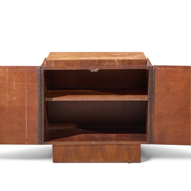 Tobago Brutalist Mid Century Walnut Nightstand For Sale In Chicago - Image 6 of 7
