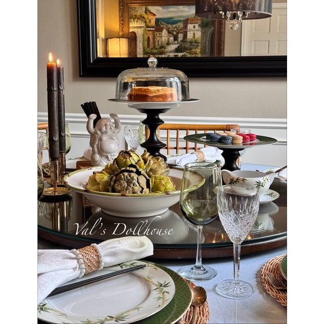 Vintage Pottery Barn Turned Wood Pillar Candle Holders - A Pair For Sale - Image 9 of 11