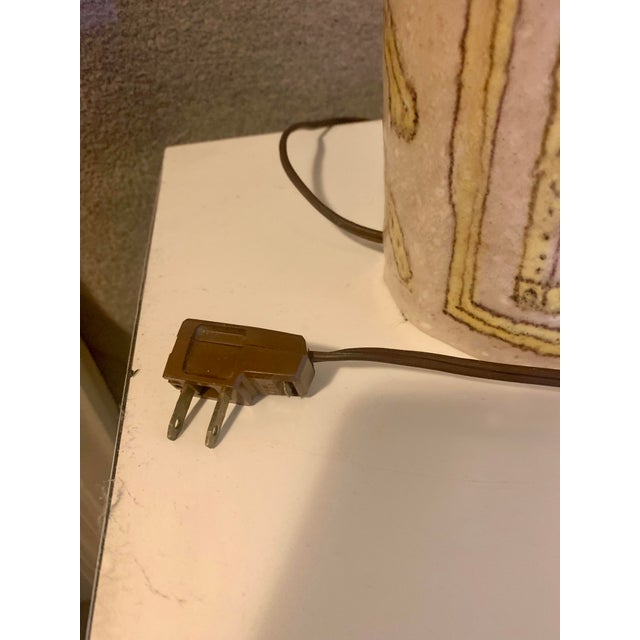 Guido Gambone Italian Glazed Stoneware Table Lamp Circa 1955 For Sale - Image 9 of 9