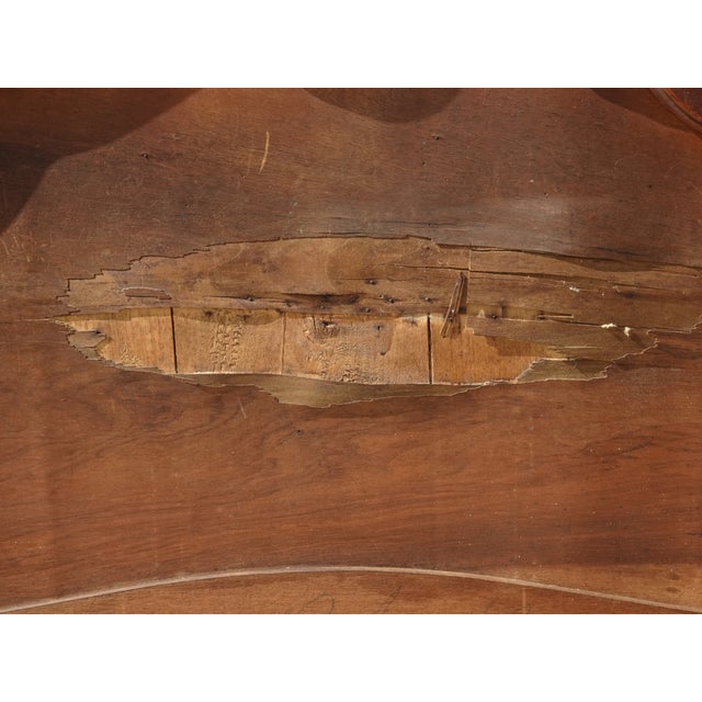 Bed Frame ~ Antique French Louis XVI Brown Headboard Fb & Rails Victorian Style For Sale - Image 10 of 14