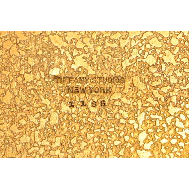 Bronze Tiffany Studios New York American Indian Pattern Bronze Doré Pen Tray For Sale - Image 8 of 10