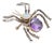 Mid 20th Century Opal, Amethyst and Diamond Spider Brooch For Sale
