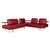 Dono 6100 Set Leather Corner Sofa with Ottoman in Red with Manual Function from Rolf Benz, Set of 2 For Sale - Image 9 of 18