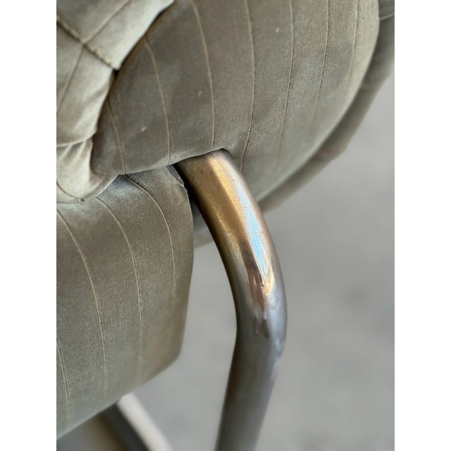 1990s Chrome Tubular Bauhaus Bench For Sale - Image 14 of 18