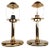 Gold Metal Table Lamps from Sijaj Hrastnik, Set of 2 For Sale