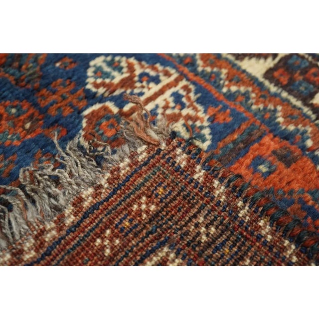 Textile Vintage Shiraz Rug 3'2'' x 3'8'' For Sale - Image 7 of 8