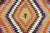 Orange 1960s Colorfull Handmade Kilim - 69"x109" For Sale - Image 8 of 11