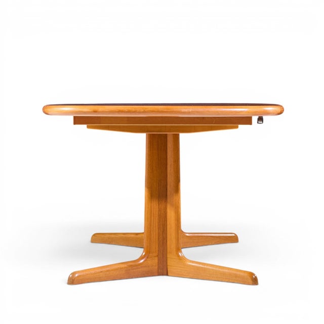 Mid 20th Century Rasmus Mid Century Danish Teak Expanding Dining Table With 2 Leaves For Sale - Image 5 of 13