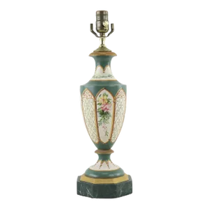 Early 20th Century Vintage Trophy Lamp on Faux Marble Base