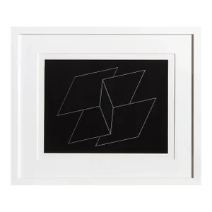 Josef Albers, Problem in Linear Construction - P2, F10, I2, Geometric Abstract Screenprint