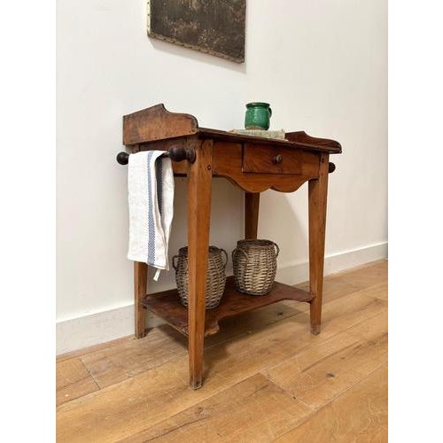 Early 20th Century Beech Washstand For Sale - Image 3 of 7