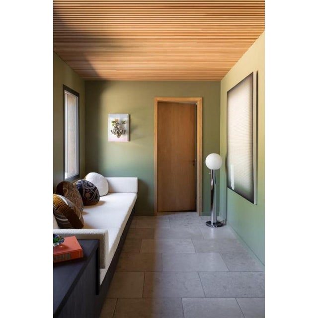 Nickel-Plated Glass Globe Marble Base Giorgio Floor Lamp, Magic Circus Editions Dimensions: H 127.5 cm x W 30 cm, Dia....