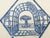 Ivory Art Deco Blue and Ivory Ceramic Plates from Atelier Primavera, 1930s, Set of 2 For Sale - Image 8 of 11