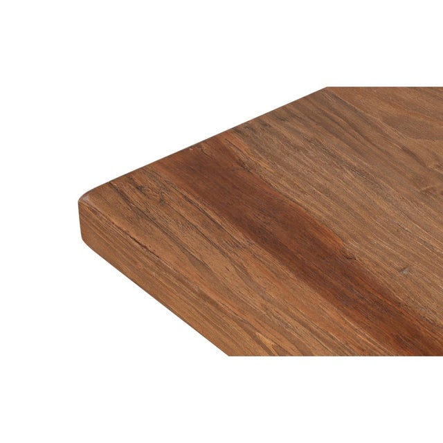Farmhouse Double X Base Console Table in Pine For Sale - Image 9 of 11