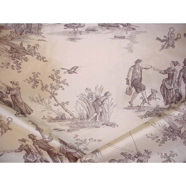 Gp & J Baker Seasons Taupe Printed Silk Toile Upholstery Fabric Chairish