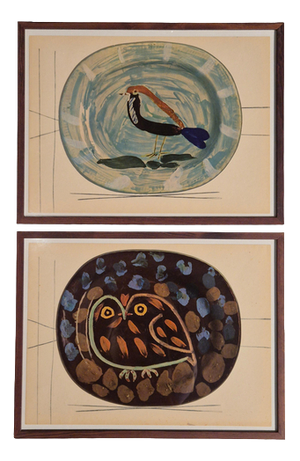 After Picasso, Céramiques de Picasso Plates, 1948, Prints, Framed, Set of 2
