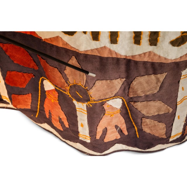 Vintage Hand-Stitched Kanduri Cloth With Animal and Tree of Life Appliqué, India, C. 1950s For Sale - Image 13 of 18