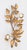 A gorgeous vintage Italian Florentine gilt tole candle sconce with lovely white roses and scrolling leaves, circa 1950. It...