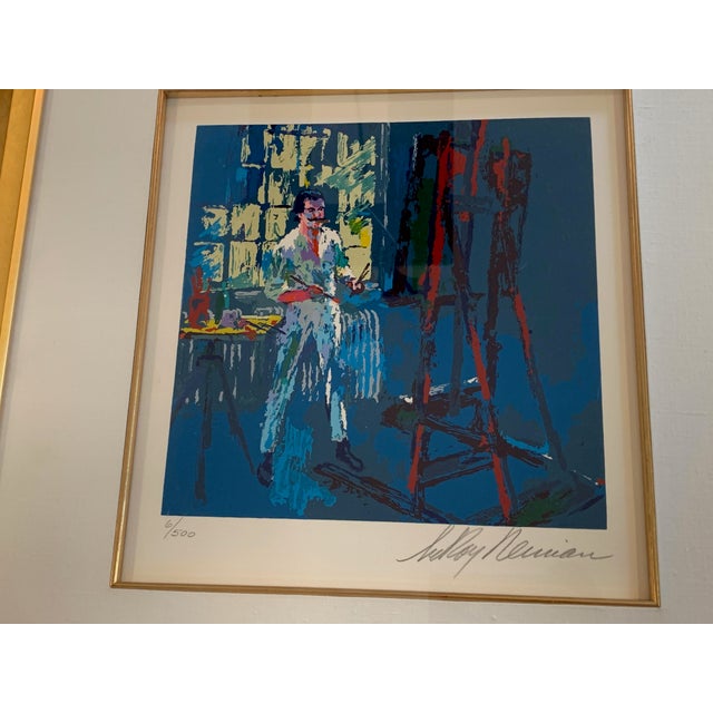 Leroy Neiman 1990s LeRoy Neiman "Self Portrait" Hand Signed Limited Edition Serigraph, Framed For Sale - Image 4 of 11