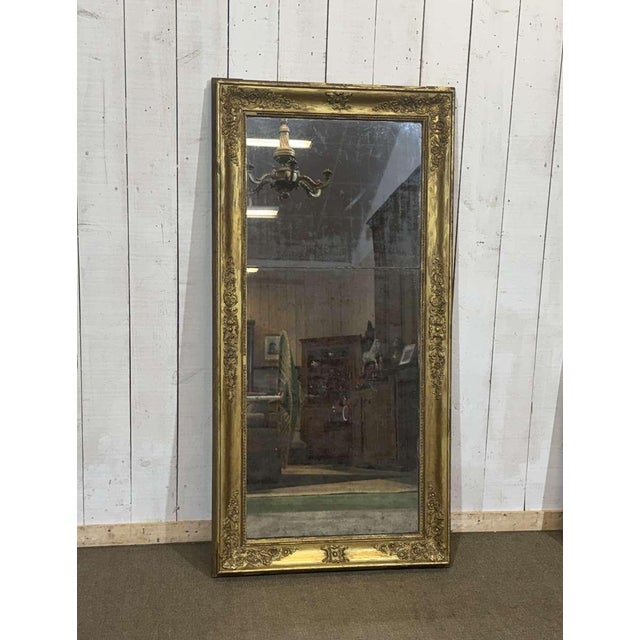 19th Century Mirror in Wood and Gilded Plaster For Sale - Image 4 of 12