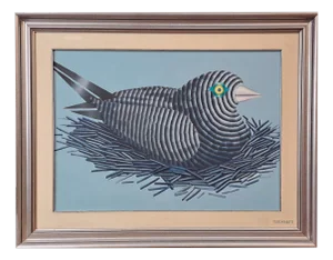 Aldo Turchiaro, Bird, 1973, Oil Painting