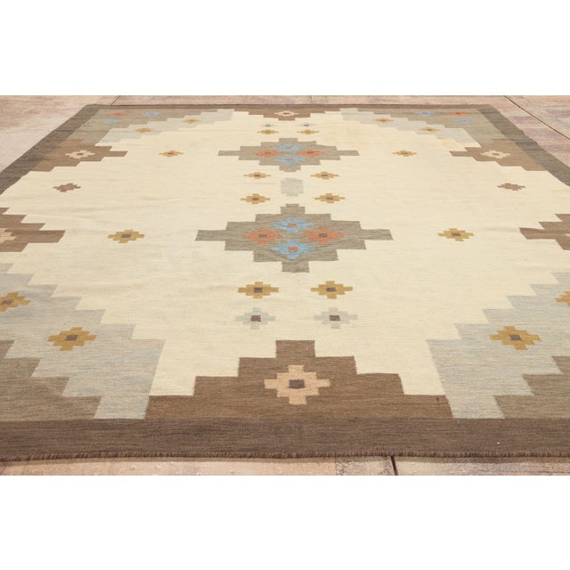 Vintage Indian Kilim Rug, 07'11 X 09'11 For Sale - Image 9 of 10