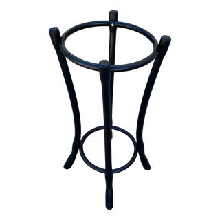 1900s Vienna Secession Black Lacquer Bent Oak Cloud Umbrella Stand by Gebrüder Thonet For Sale