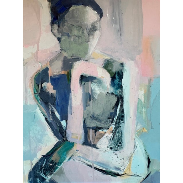Contemporary Contemporary Donna Weathers Repro Print of Femme Nuee Female Figure in Vintage Frame For Sale - Image 3 of 4