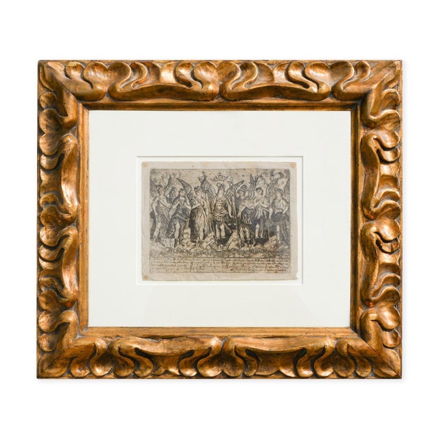 Black and White Etching of Angels, 1846 For Sale - Image 4 of 11