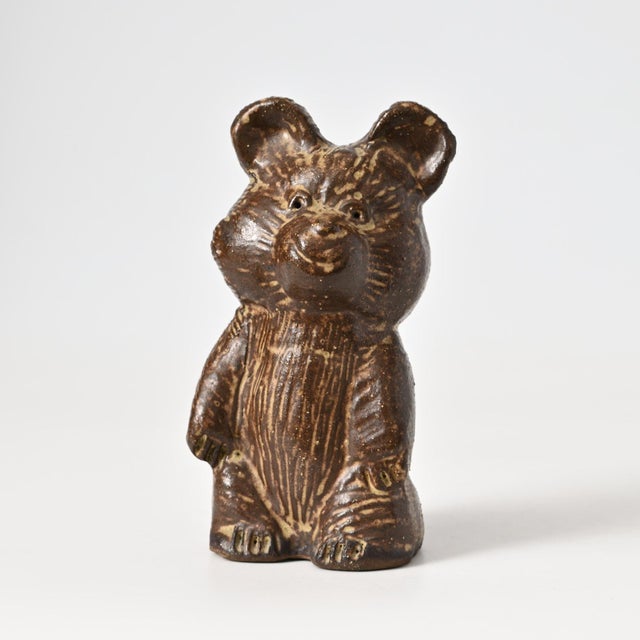 Danish Stoneware Bear Figurine from Rath, 1980s For Sale - Image 9 of 9