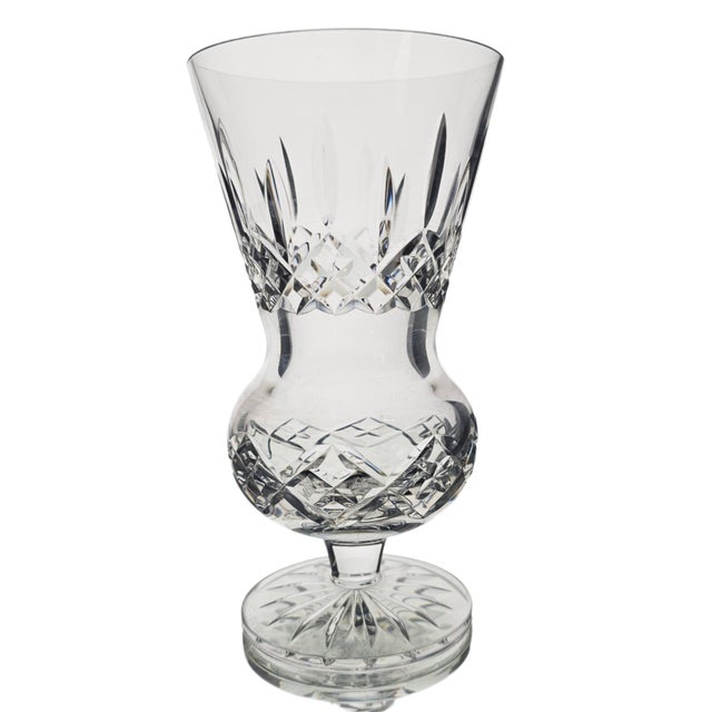 Waterford Lismore Thistle Irish Lead Crystal Vase With Box 7" For Sale - Image 9 of 18