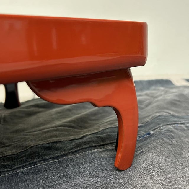 Black Traditional Urushi Lacquer Serving Table, 1920s For Sale - Image 8 of 14