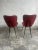 Set of Mid-Century Modern Red Dining Chairs, 1960s For Sale - Image 3 of 8