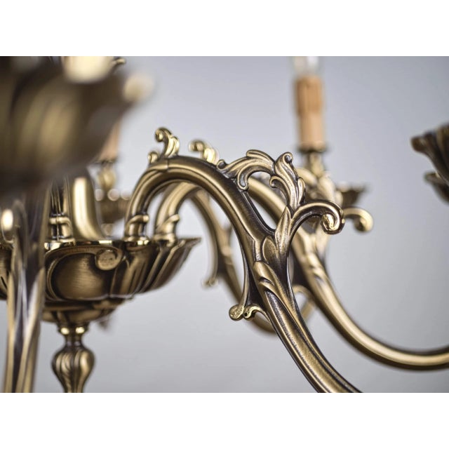Spanish Bejorama Eight-Armed Chandelier For Sale - Image 3 of 4