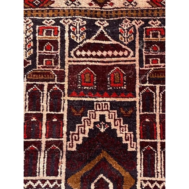 Vintage Baluch Hand-Knotted Afghan Rug For Sale - Image 9 of 18